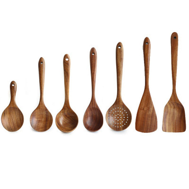 Wooden Kitchenware Tool Set